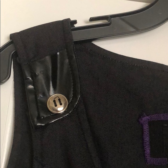 DEPT Button Front Black Dress . - Picture 3 of 8